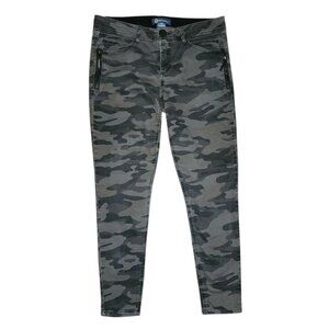 Democracy Pants Womens Size 10 Gray Camo Ankle Skimmer Comfort Ab Solution